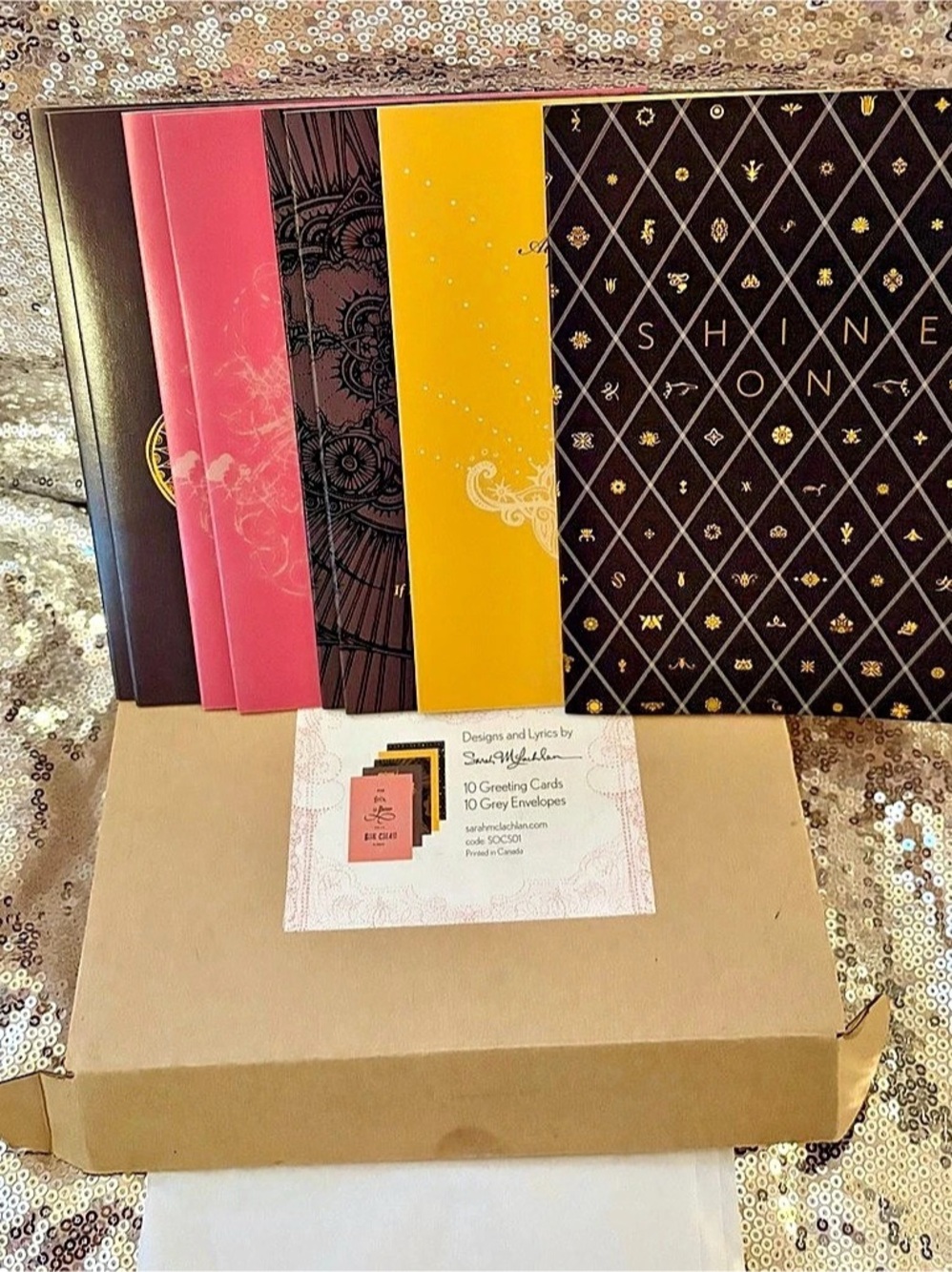Sarah McLachlan Designs and Lyrics Greeting Cards Box Set